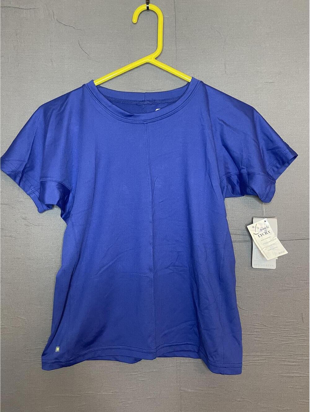 Reebok Hydromove Women's M Blue Short Sleeve Athletic Shirt NWT Lycra